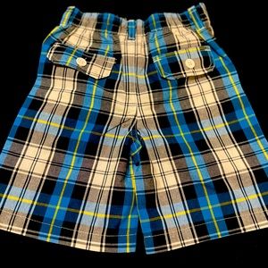 Quad Seven | Boys 4T Plaid Shorts